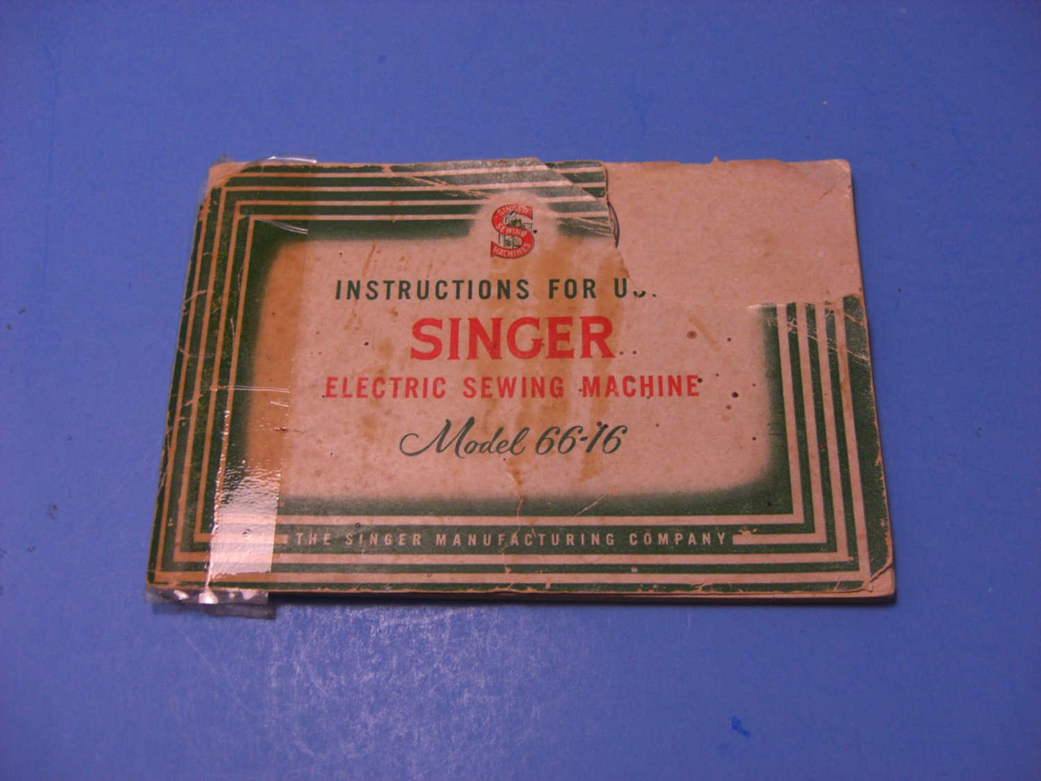 Singer 6616 Sewing Machine Instruction Manual