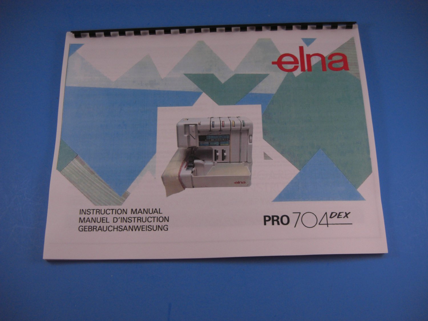 Elna Pro 704 DEX Sewing Machine Instruction Manual