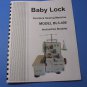 Baby Lock BL3-408 Sewing Machine Instruction Manual