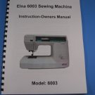 Elna 6003 Sewing Machine Instruction Manual