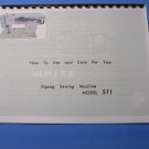 White Model 571 Sewing Machine Instruction Manual