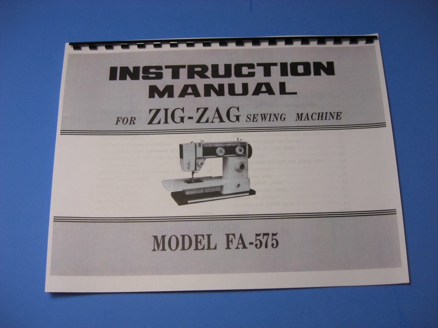 JCPenney Nelco FA575 Sewing Machine Instruction Manual