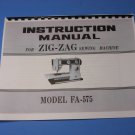 JCPenney Nelco FA-575 Sewing Machine Instruction Manual