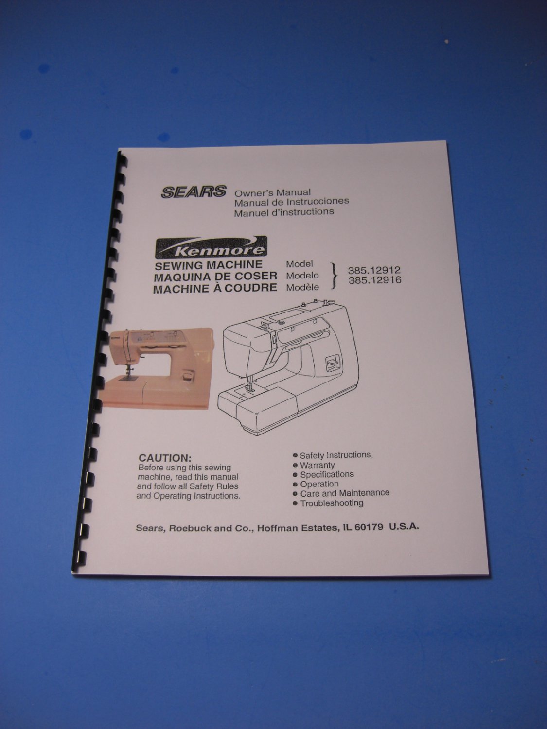 Kenmore Sewing Machine Instruction Manual