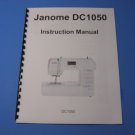 Janome DC 1050 Sewing Machine Instruction Manual