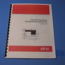 Elna 8000 - 9000 Sewing Machine Instruction Manual