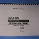 Kenmore 385.1168280 – 11682 Sewing Machine Instruction Manual
