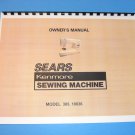 Kenmore 385.18836090 – 385.18836 Sewing Machine Instruction Manual