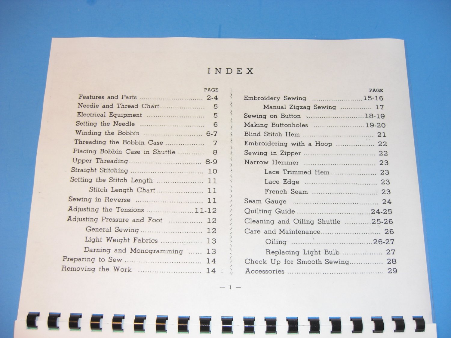 Universal Model KZM Sewing Machine Instruction Manual