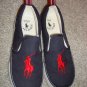 Boys Ralph Lauren Big Pony Canvas Tennis Shoes  Size1