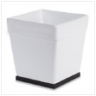BLACK AND WHITE CERAMIC BASKET