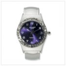 SILVER PLATED CUFF BRACELET WATCH