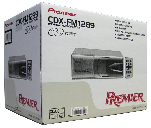 PIONEER CDX-FM1289 12 DISC CD-CHANGER BUILT-IN FM MODULATOR