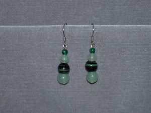 Green aventurine earrings
