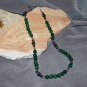 Malachite, amethyst and silver necklace