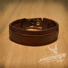 Free Shipping Brown Leather Cuff Bracelet (B615S)