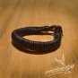 Free Shipping Black Leather Cuff Bracelet (B626S)