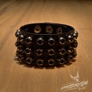 Free Shipping Metal Rings Gothic Bracelet Wristband Cuff Goth (B626R)