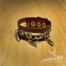 Free Shipping Gothic Bullet Cuff Wristband Bracelet Rock Punk (B627R)