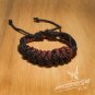 Free Shipping Maroon & Black String Bracelet (B674S)
