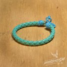 Free Shipping Light Blue Leather String Bracelet (B697S)