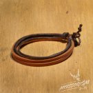 Free Shipping Multi Black & Brown String with Brown Leather String Bracelet (B698S)