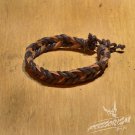 Free Shipping Dark Brown String with Brown Leather String Bracelet (B690S)
