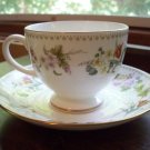 2 Mirabelle by Wedgwood~Bone China~Footed Cup & Saucers