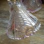2 Mikasa Crystal & Blush Taper Candlestick Holders