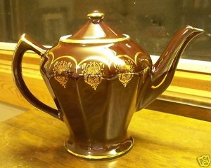 RARE Hall China~ALBANY~#0227~6 Cup Tea Pot & Lid