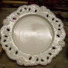 EAPG Dithridge Angel Head Border Opaque White Plate