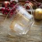 MacBeth~Evans Stippled Rose Band~Amber Depression Glass
