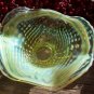 Opalescent Vaseline EAPG Glass ARGONAUT SHELL Nautilus Tray Whimsy Piece