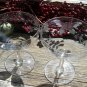 ABP American Brilliant Butterfly Cut Glass Dessert Glasses