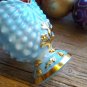Blue Fenton Milk Glass Toothpick Holder