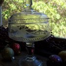 Adams & Co EAPG SAXON Engraved 8" High Standard Compote c.1888