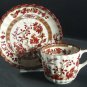Spode Copeland INDIAN TREE Flat Cup & Saucer Set (Old Backstamp)
