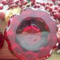 Set of 8 Heisey/Imperial Whirlpool Ruby Red Water Goblets~Ground & Stamped Base
