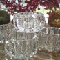 Set of 5 Pitkins & Brooks ABP American Brilliant PRISM Zipper Cut Glass Celery~Salt Dip/Dips