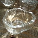 Set of 6 Clear Fostoria SUNRAY Salt Dips
