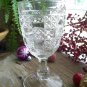 U.S. Glass Co LOG & STAR Pressed Glass EAPG Water Goblet
