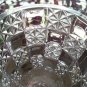 U.S. Glass Co LOG & STAR Pressed Glass EAPG Water Goblet