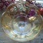 Antique Victorian Hand Painted Iridescent Open Compote