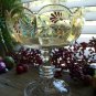 Antique Victorian Hand Painted Iridescent Open Compote