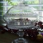 Antique Victorian Bryce Higbee SPIREA BAND Crystal Covered Compote