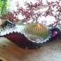 Northwood Amethyst Carnival Glass RAYS 2 Handle Footed Bon Bon