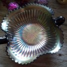 Northwood Amethyst Carnival Glass RAYS 2 Handle Footed Bon Bon