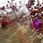 MacBeth Evans Pink Dogwood Molded Band 8 oz Depression Glass Tumbler