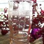 MacBeth Evans Pink Dogwood Molded Band 8 oz Depression Glass Tumbler