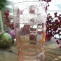 MacBeth Evans Pink Dogwood Molded Band 8 oz Depression Glass Tumbler